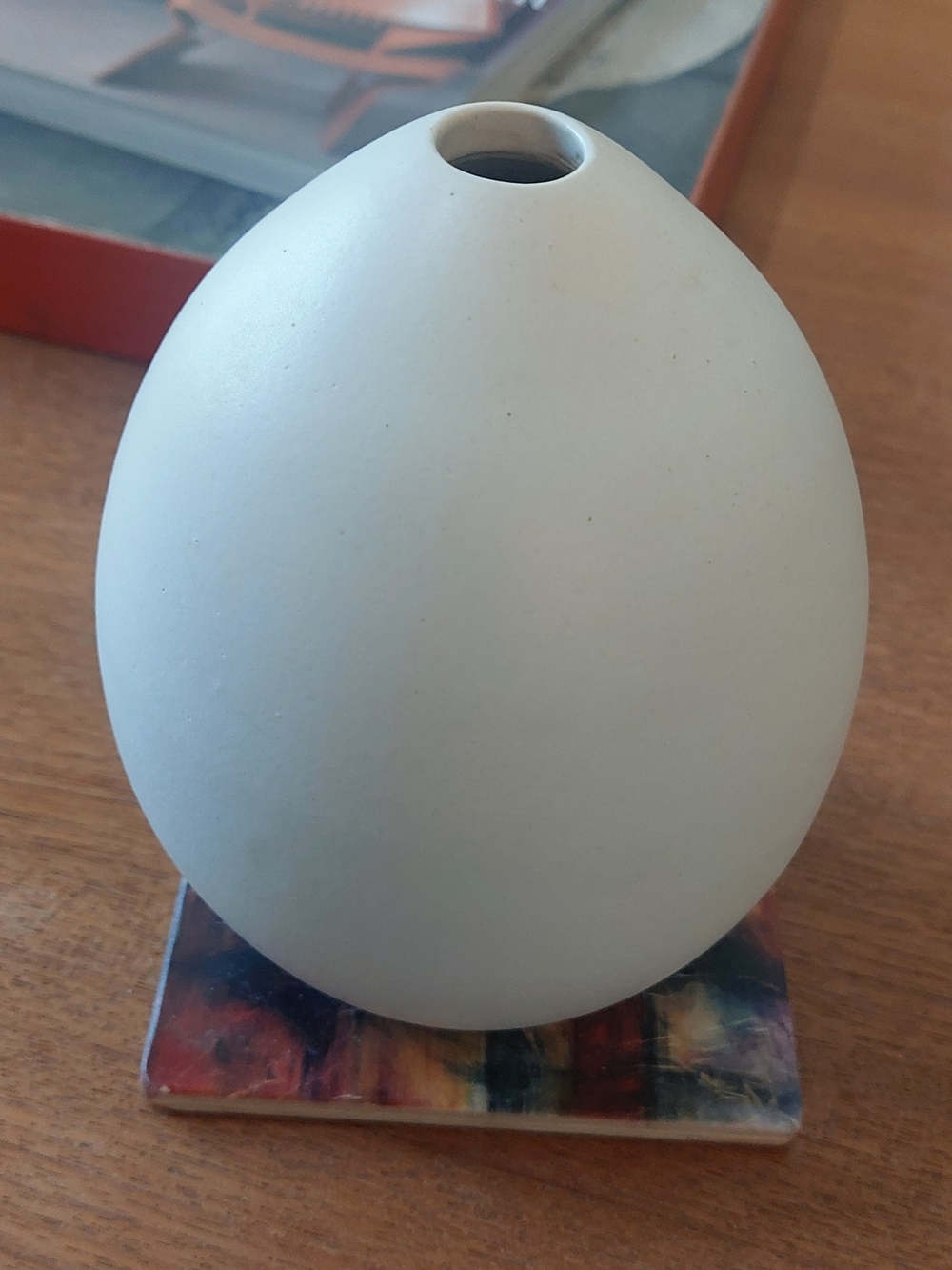West Elm White Small Vase